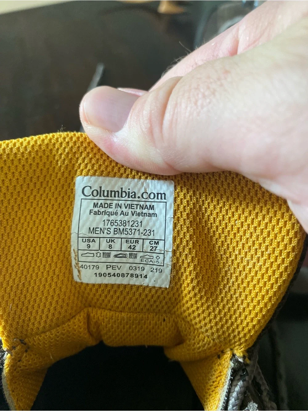 Columbia Brown and Black Men's Hiking Boots